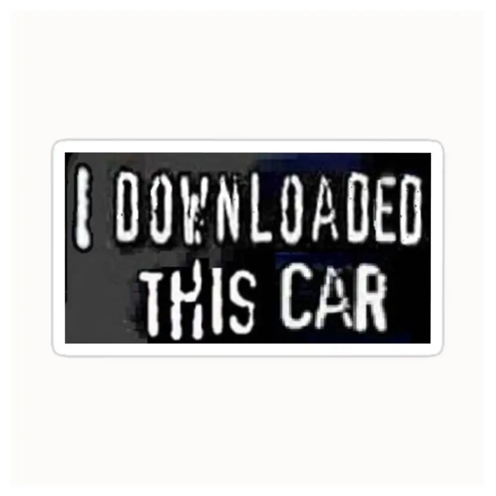 I Downloaded This Car Bumper Sticker Waterproof Stickers For Decorating Car Windows Motorcycles And Computers.