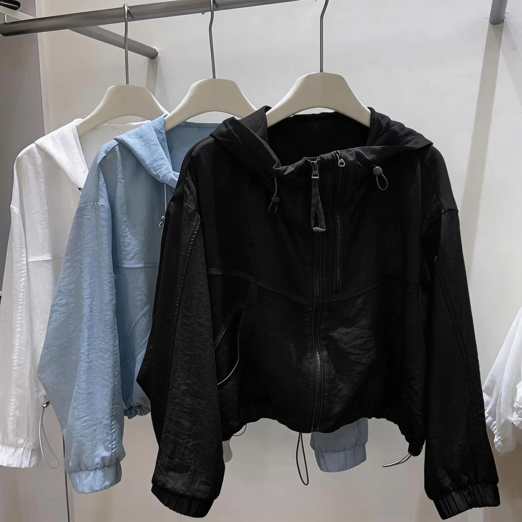 Double-layer Sunscreens Jacket Women's Summer 2026New Sun Protection Clothing Coat Fashion Hooded Outwear Korean Overcoat Ladies