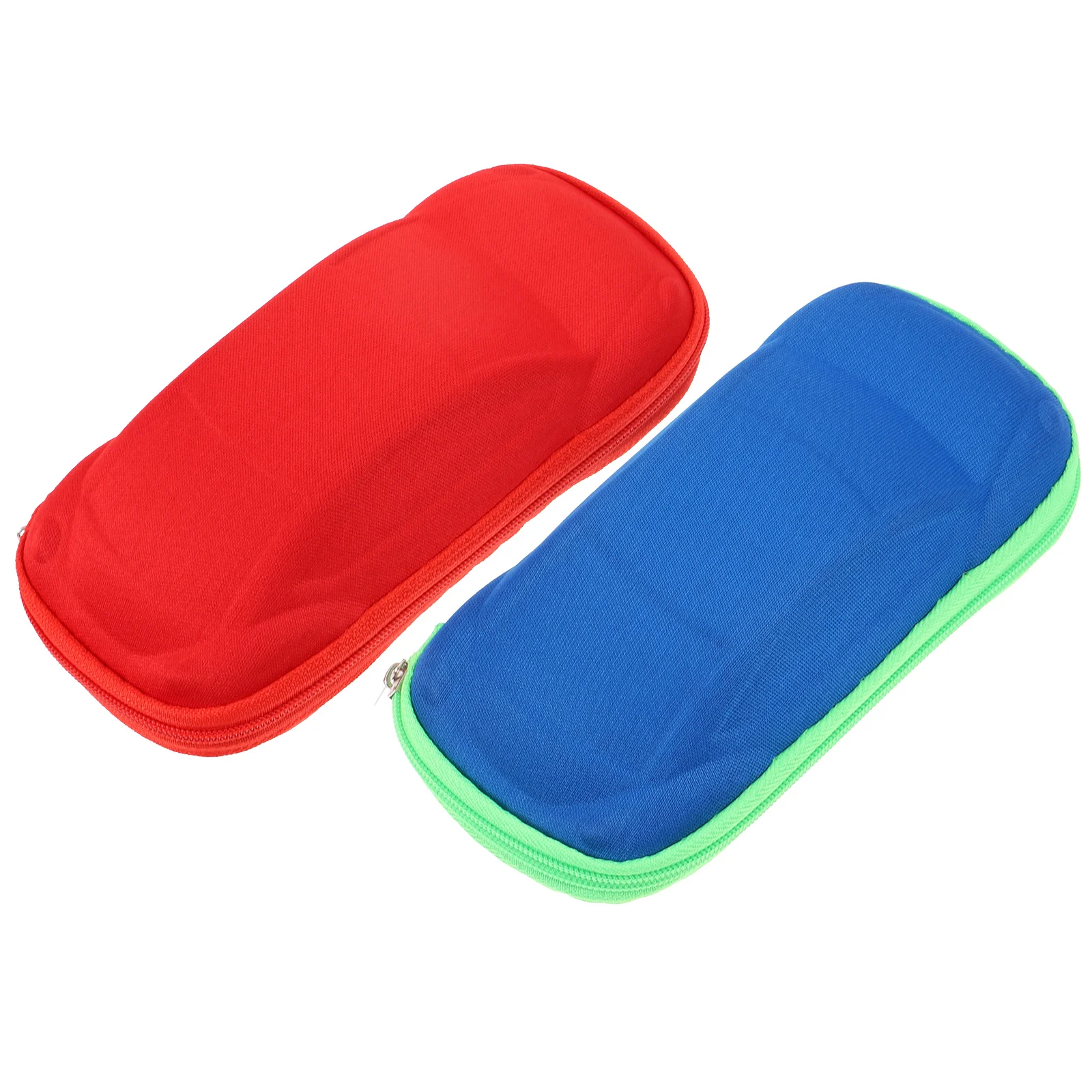 

2pcs Car Shape Glasses Case Eva Material For Sunglasses Protection Zipper Closure Adorable Design Eyewear