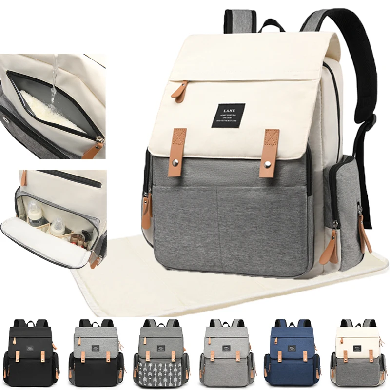 

Изолированная сумка для подгузников, рюкзак с ремнями для коляски, многофункциональная сумка для мамы, большой легкий рюкзак-органайзер для мамы и папы