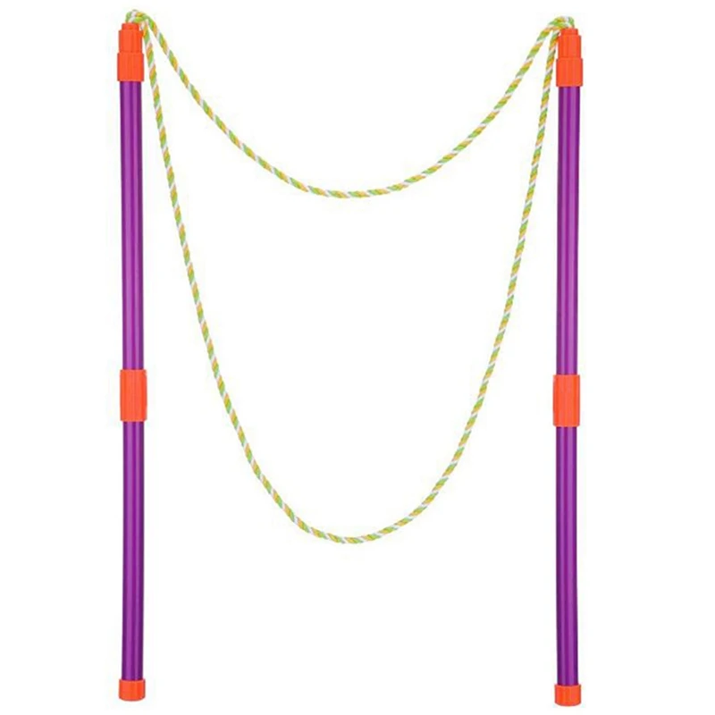 Detachable Double-Pole Bubble Rope, Colorful Bubble Ring, Colorful Bubbles, Large-Size Bubble Performance Tool