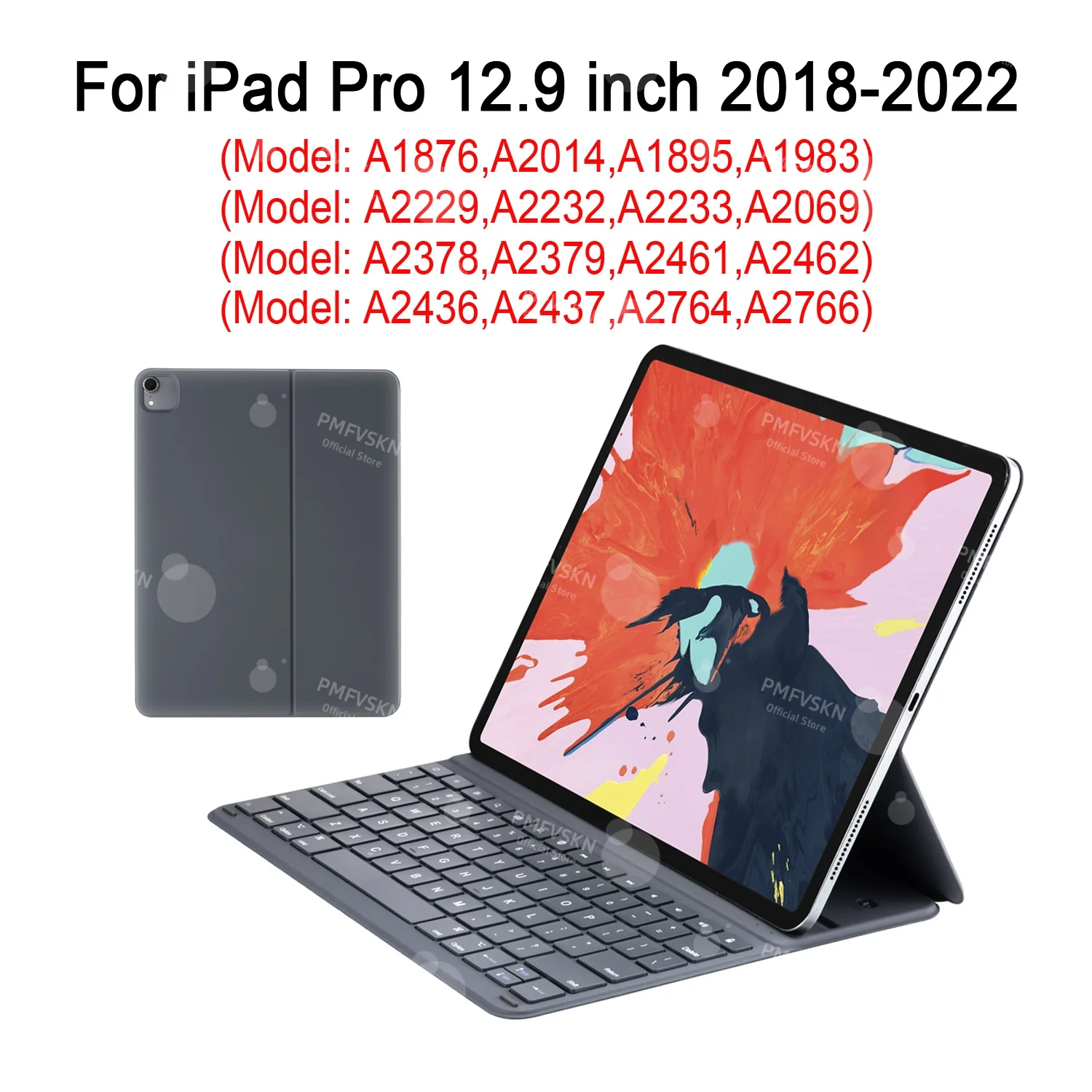 Ultralichte Magic Keyboard Folio Cover voor iPad Air 11, 13, 2024, 11e generatie, A16, 2025, 10e generatie, 10.9, Air 5, 4, hoes voor iPad Pro 11, 12,9, 13 inch