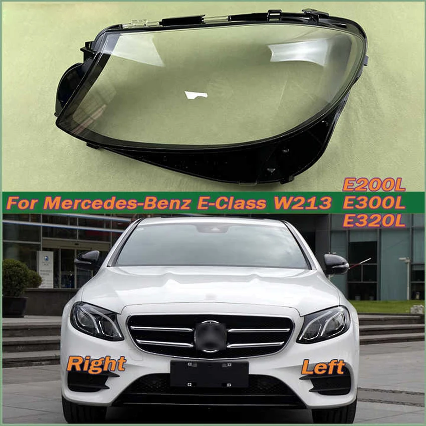 

Car Headlight Cover Lens for Mercedes-Benz W213 E200L E300L E320L 2016-2019 Transparent Lampshades Cover Auto Aftermarket Parts