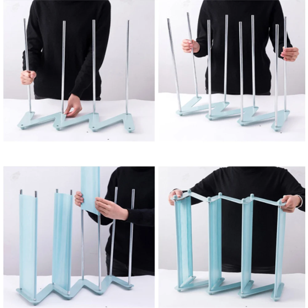 

4 Tiers Stainless Steel Shoe Rack Non-Woven Fabric Organizer Storage Shelf Shoe Tower for Heels Sandals Sneakers