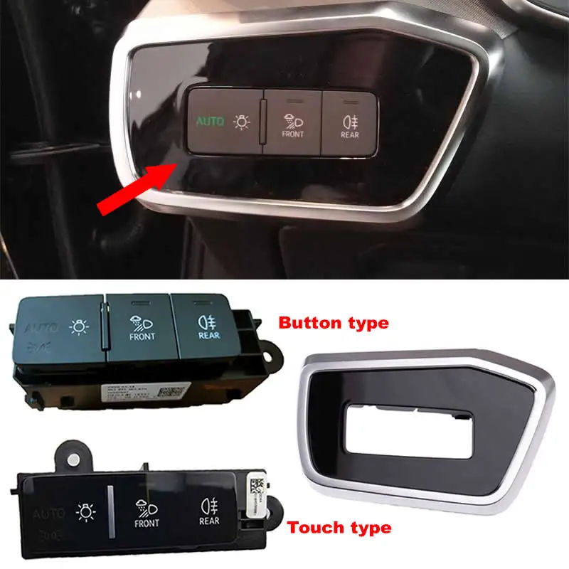 

4K1 941 501 A For Audi A6 C8 A7 Q7 Q8 Car automatic headlight switch Touch and button switch frame 4K1941501A