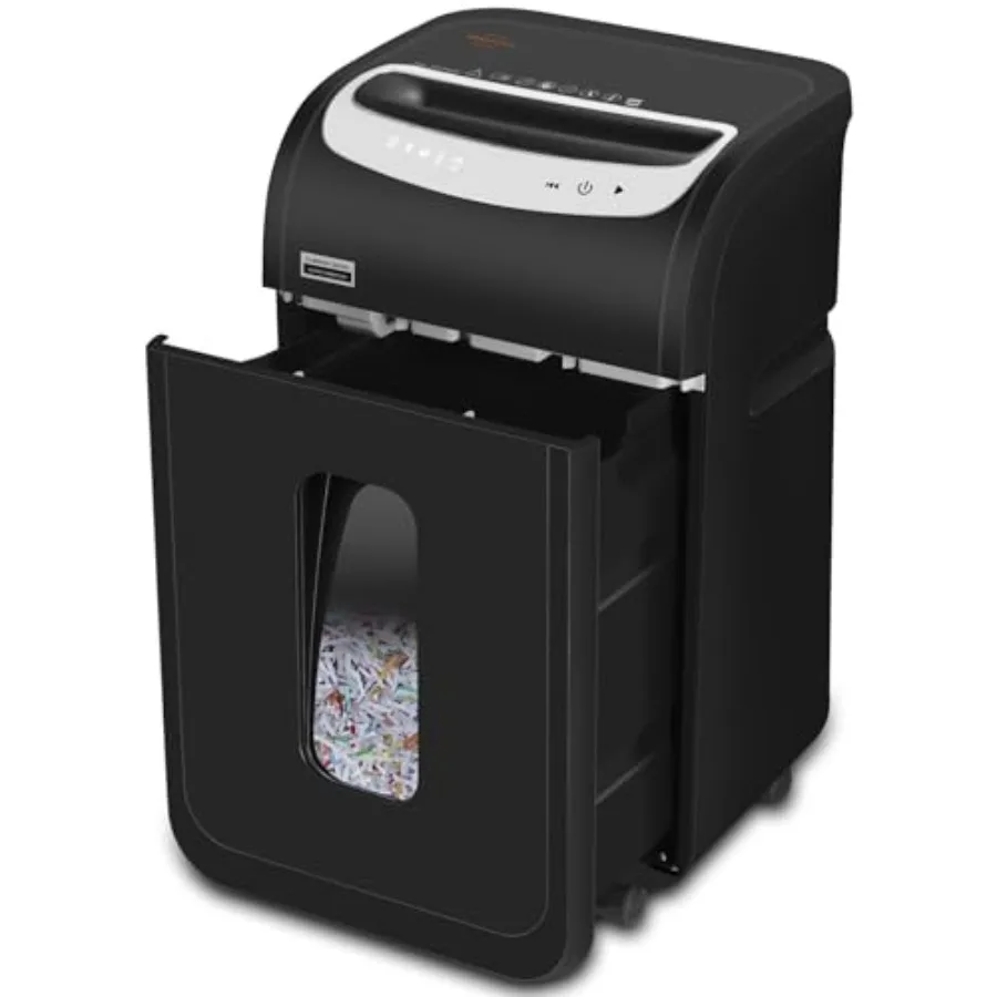 

Уничтожитель документов на 25 листов для домашнего офиса, сверхмощный, 60 минут работы, с запатентованным в США механизмом резки, уничтожает CD/карты, сверхбольшой объем загрузки