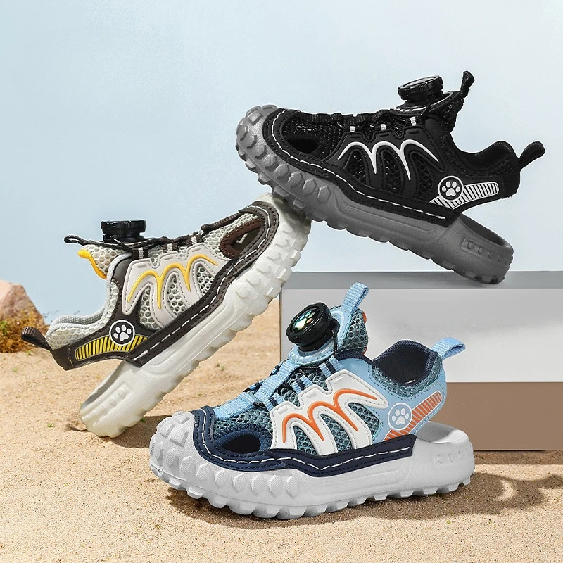 

Travel Essential Kids Flat Sandals Summer Breathable Comfort Wear Long Distance Outdoor Walking Shoes