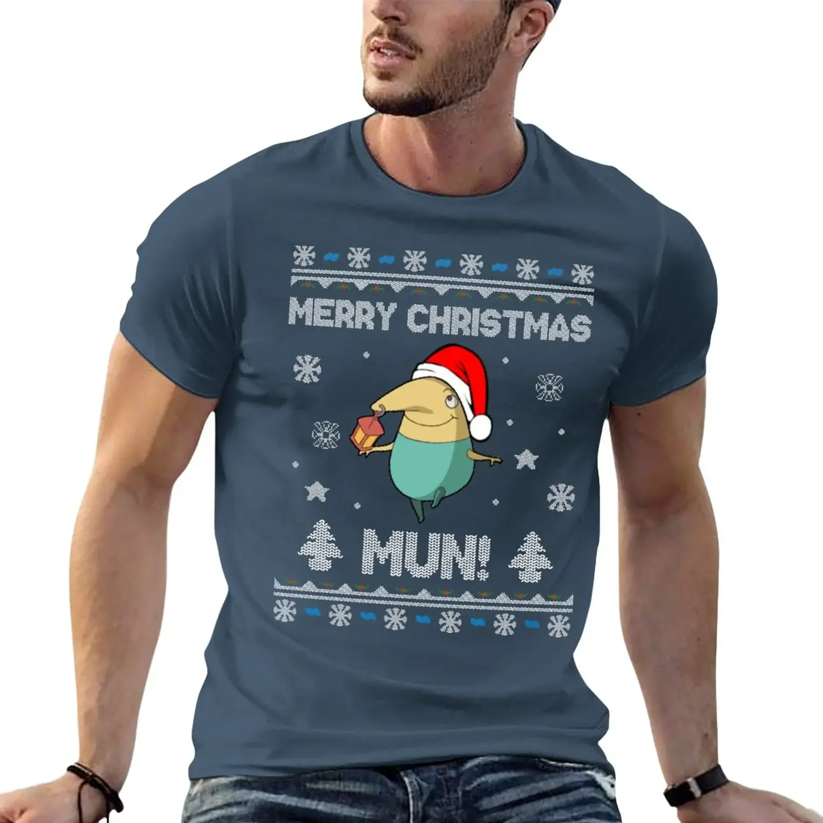 Ni No Kuni Drippy Merry Christmas Mun! T-Shirt tees boys animal print mens t shirts