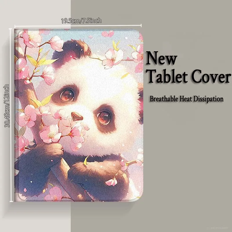 الباندا الفن الكرتون الساطع لباد برو الهواء Mini 2 3 4 5 6 7 7 8th 9th 10th 11th 10.2 9.7 10.5 10.9 11 12.9 13 حافظة كمبيوتر لوحي #6