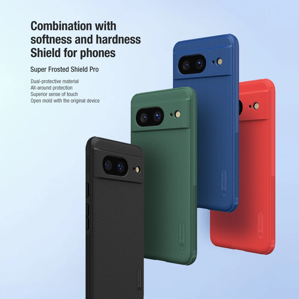 For Google Pixel 8 Case NILLKIN Fitted Case High Quality Super Frosted Shield Case For Google Pixel 8 Matte PC