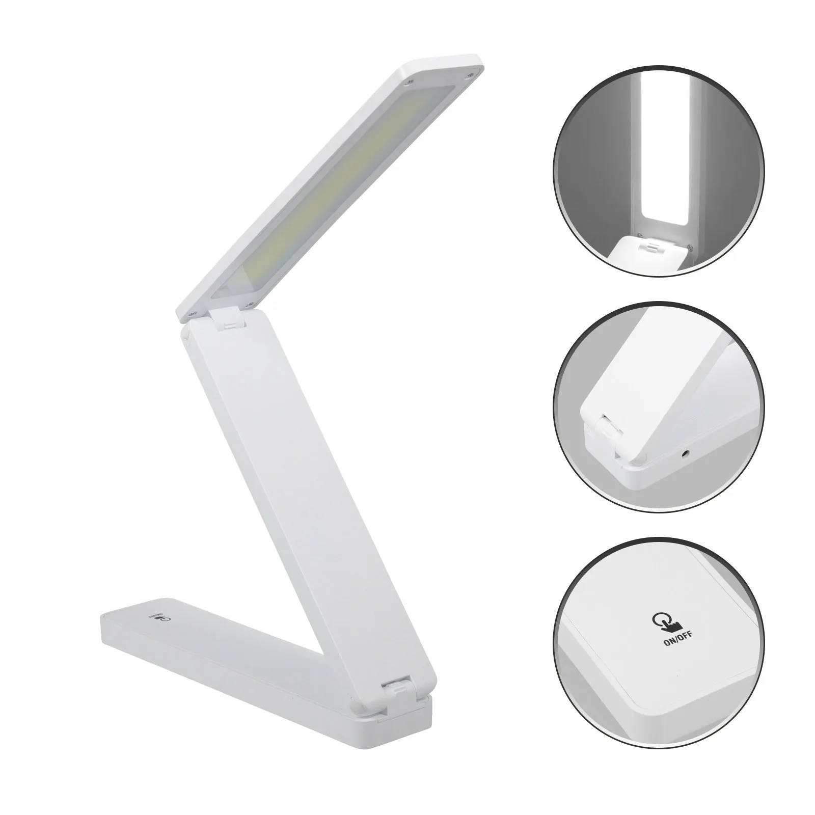

1Pcs USB Rechargeable Folding LED Desk Lamp with 3 Dimming Modes Eye Protection Non-Flickering Light for Reading Studying