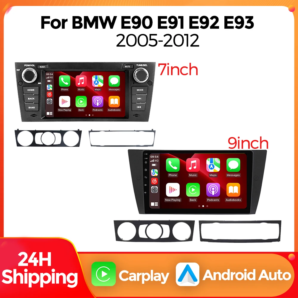

Автомагнитола MEKEDE с беспроводным CarPlay и Android Auto для BMW 3-й серии E90 E91 E92 E93 2005-2012, интеллектуальные системы, RDS, BT, WIFI