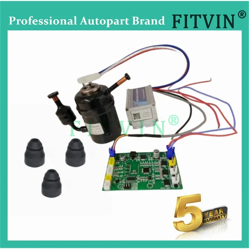 Car Refrigeration Air Compressor Fridge Freezer Marine Solar Special Driver For Micro Compressor R134a New ZH2024A DC 24V