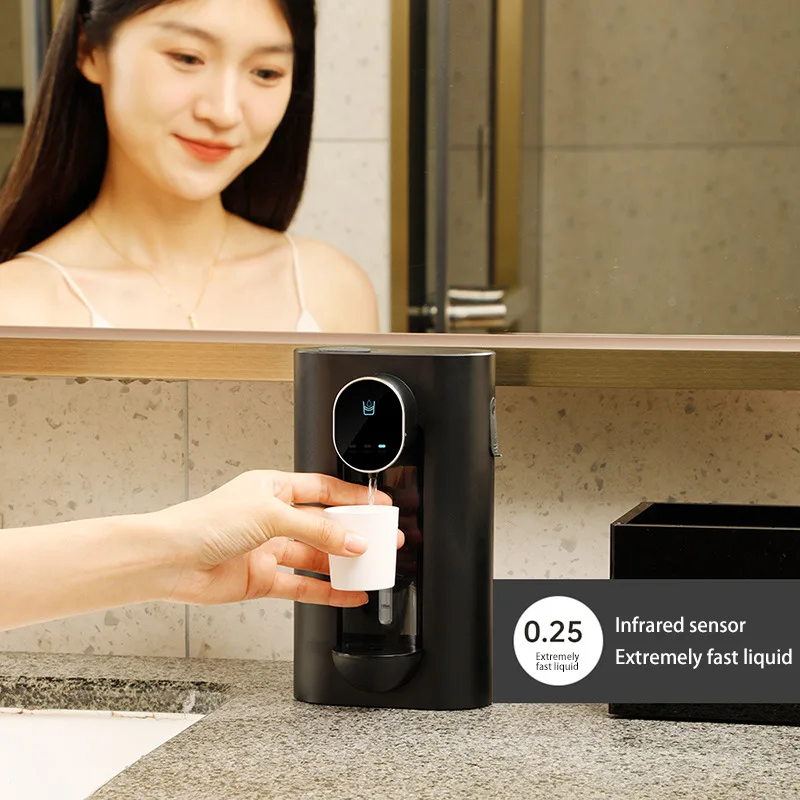 Automatic Mouthwash Dispenser Touchless Smart Induction 540ml USB Rechargeable 2 Levels IPX4 Waterproof for Bathroom Dental Care