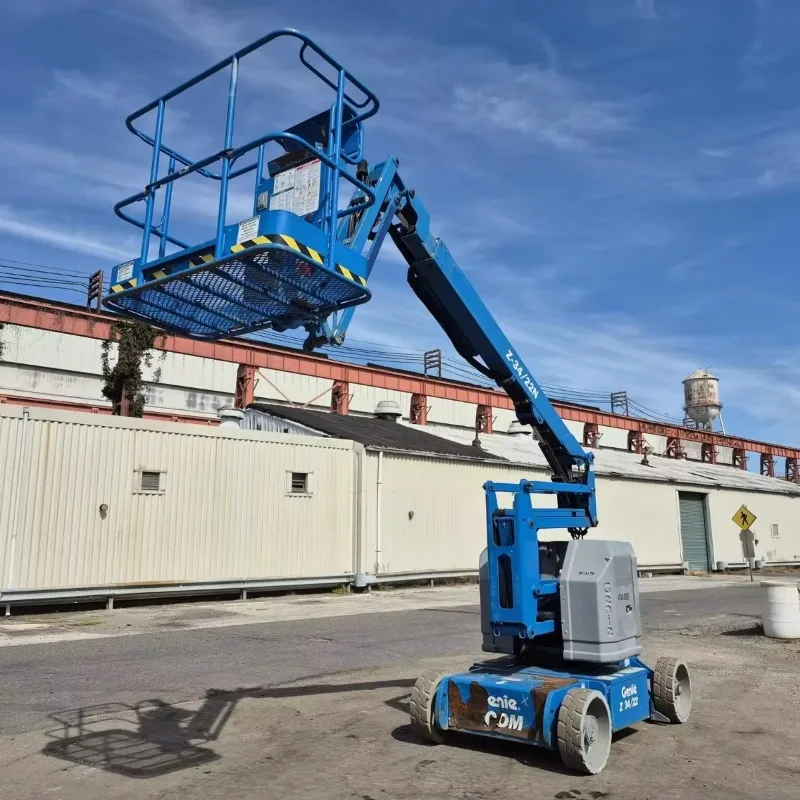 

Гидравлический подъемник Z34/22N (ножничный/телескопический) с прицепной шарнирно-сочлененной стрелой, двигателем и основными компонентами трансмиссии