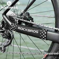 ROCKBROS Bicycle Frame Protection Ultralight MTB Bike Frame Protector Chain Rear Fork Guard Cover Cycling Chain Cover Black