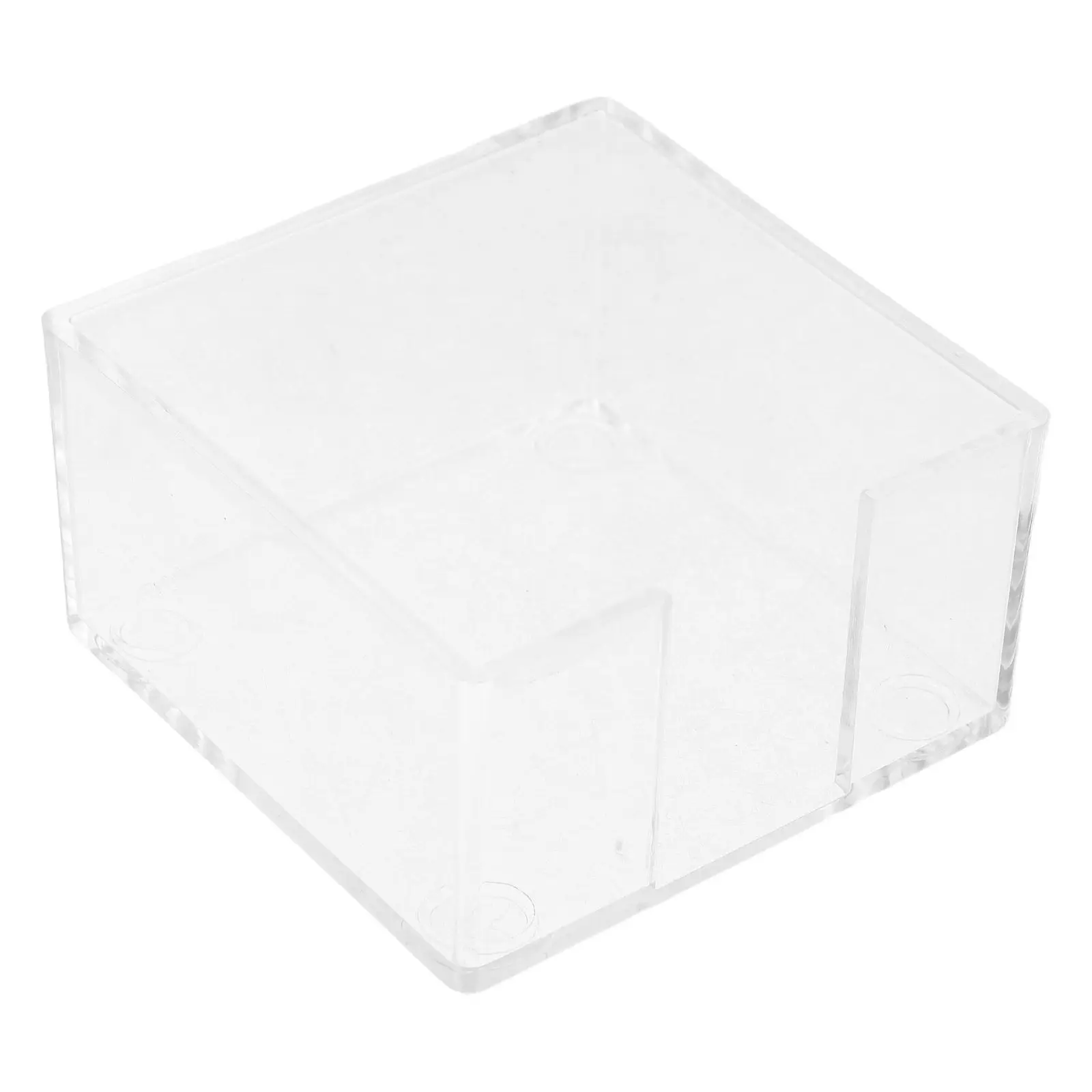 Crystal Clear Acrylic Holder Notepad Dispenser Desk Organizer for Office Home School Efficient Workstation Memo