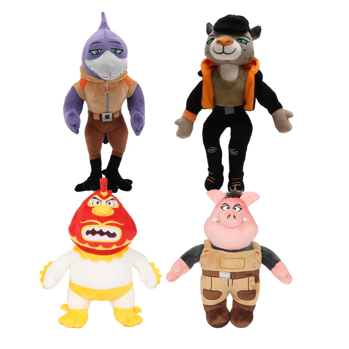 Uroczy gadżet z filmu animowanego The Bad Guys 2 Doom Pluszowa Ptak Dziewczyna Doom Mr. Shark Pigtail Zabawki The Bad Guys Prezent Urodzinowy dla Dziecka