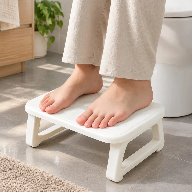 Adjustable Under-Desk Footrest with Built-in Massage Rollers for Enhanced Home and Office Comfort