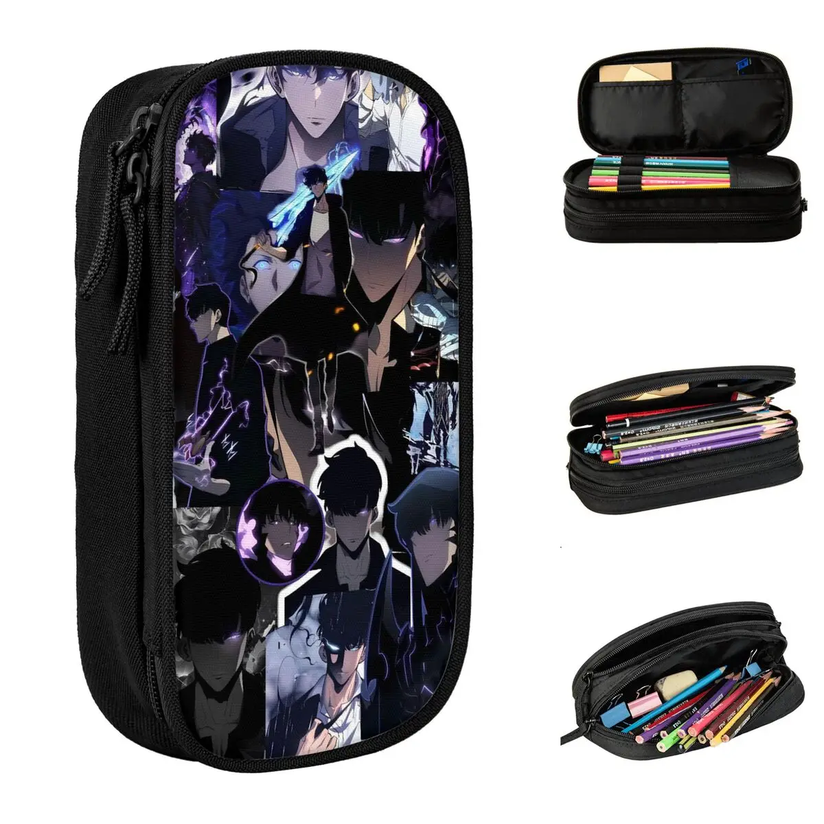 

Solo Leveling Arise аниме пенал Sung Jinwoo манга для девочек и мальчиков Kawaii пенал дизайн школьные пеналы поставки подарок