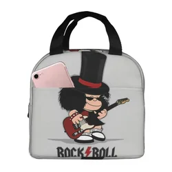 Rockera Pattern Cooler Lunch Box Anime Mafalda Mountaineering Thermal Insulation Portable Food Bag