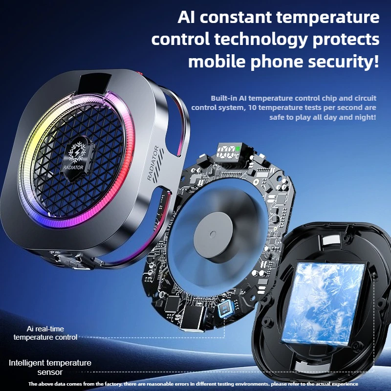 TH16 Pro عالي الطاقة AI تبريد قوي أشباه الموصلات المغناطيسي ومشبك خلفي للهاتف المحمول PUBG لعبة برودة آيفون أندرويد المبرد #6