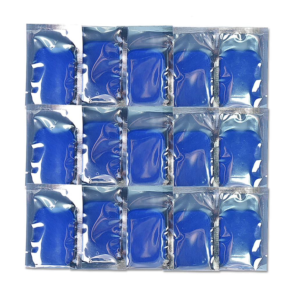 10/20/30/50/100Pcs 4*6cm ABS Fitness Gel Pads Exerciser EMS Muscle Stimulator Replacement Gel Patch Body Training Massager Relax