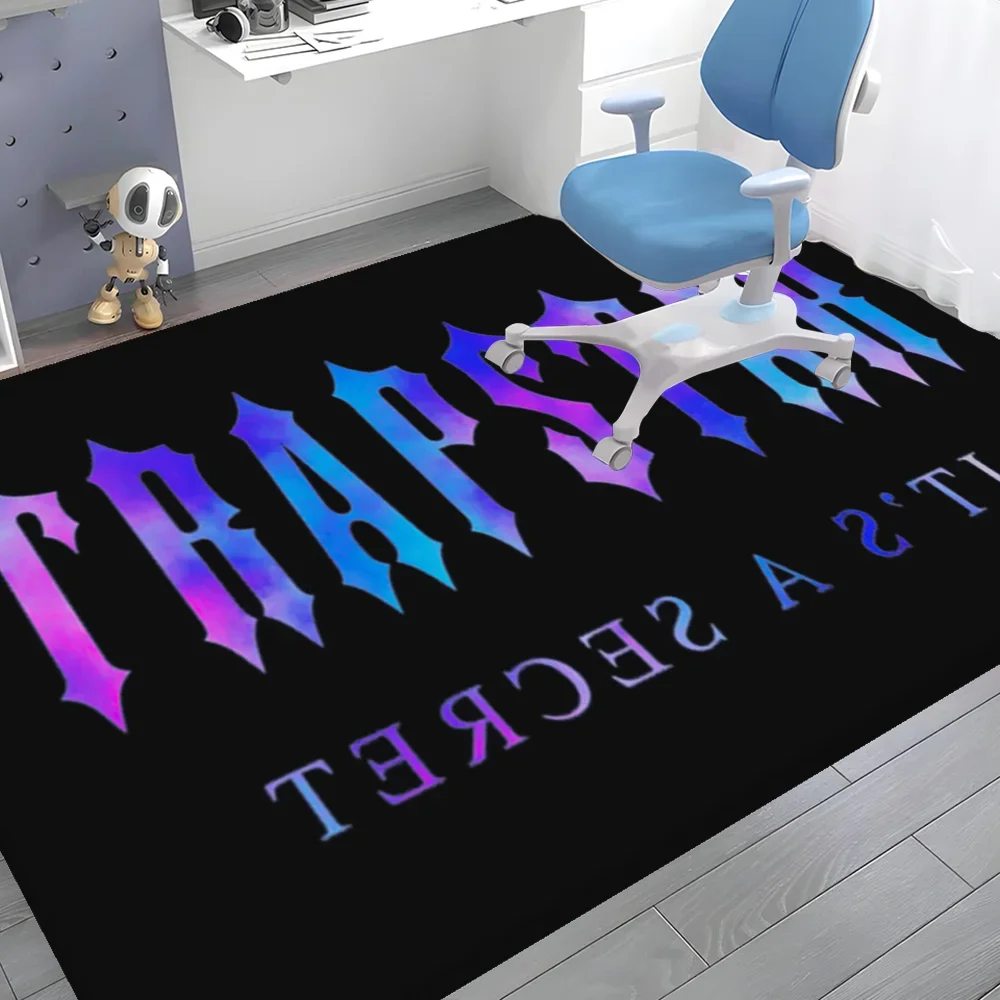 Fashion Trapstar Logo Bathroom Mat Non-Slip Laundry Room Mat Laundry Decor Balcony Child Living Room Toilet Rug