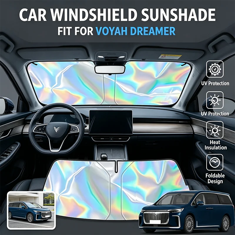 For Voyah Dreamer 2022-2026 Car Windshield Sun Shade UV Reflective Sun Visor Protection Cover