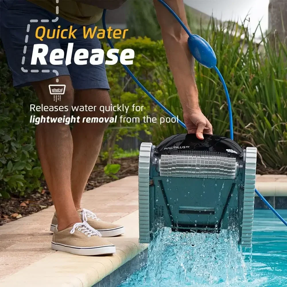 Nautilus-Aspirateur robotique automatique CC pour piscine, brosse à récurer pour escalade murale, filtre d'accès à charge supérieure, idéal pour au-dessus ou dans le sol