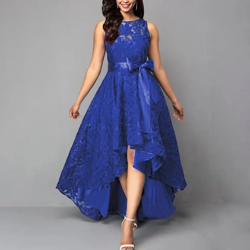 

2025 Dresses Elegant Lace Party Party Lace Dress Dresses Women's Fashionable Temperament Casual Sleeveless Irregular Loose Dress