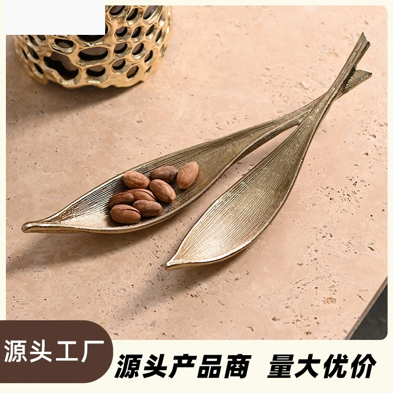 Imported metal pallets for gold leaves, living room study decoration ornaments, handicraft ornaments
