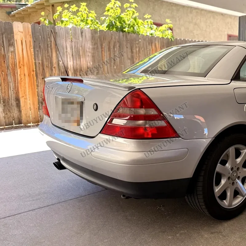 Für Benz 1998-2004 R170 SLK Klasse SLK230 SLK32 A M G Real Carbon Fiber Hinten Flügel Stamm lip Spoiler
