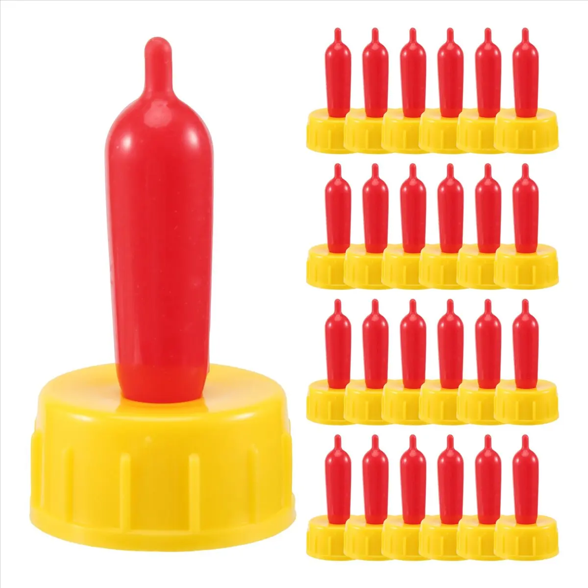 A75K 25PCS Pritchard Nipples for Nursing Lambs and Goat Kids