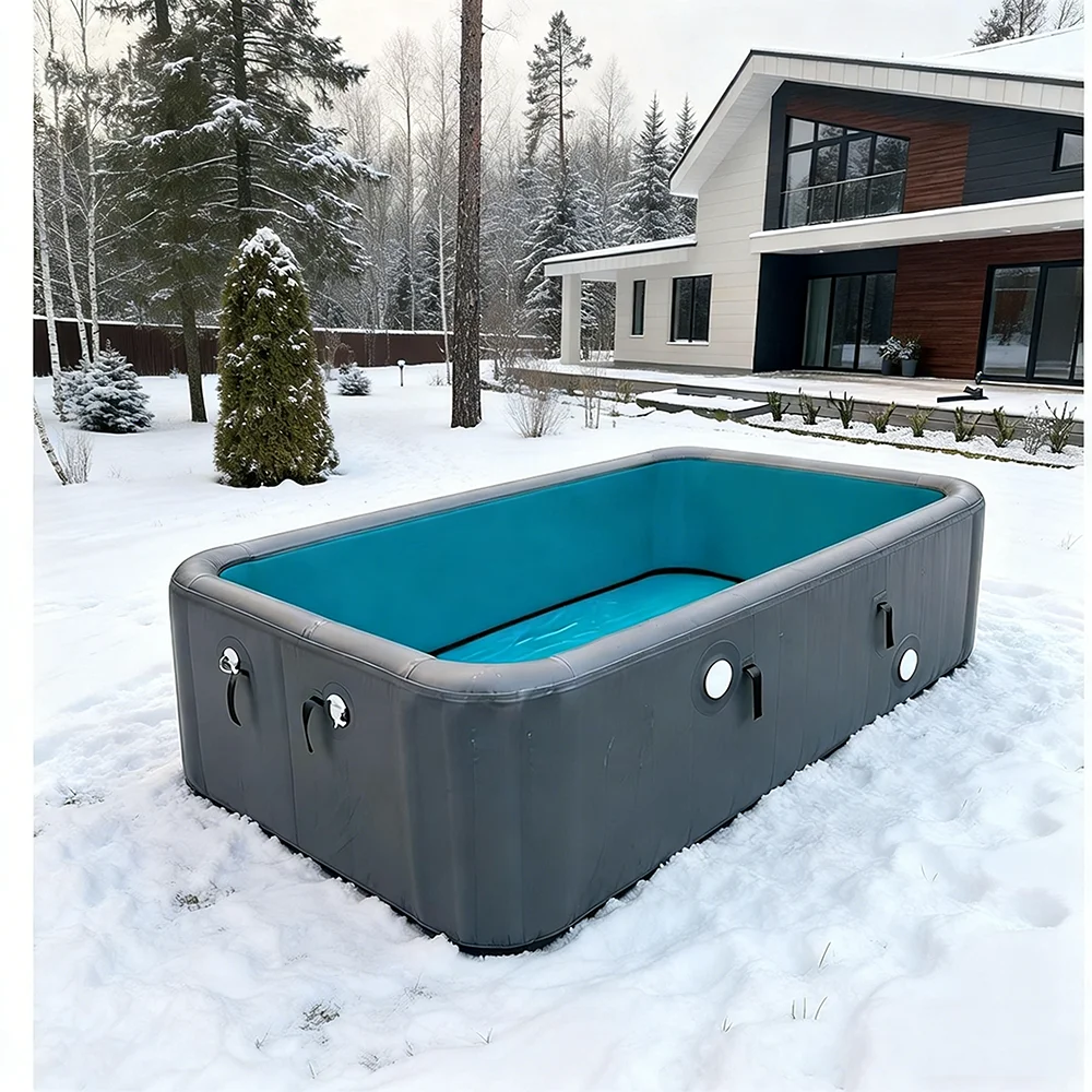 Commercial Drop Stitch Inflatable Pool Heavy Duty PVC Portable I Go Pool for Backyard Garden Custom Size Piscine Gonflable