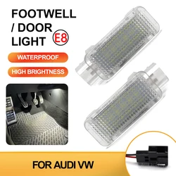 2x For Audi A3 A6 C6 C7 A4 B5 B6 B7 B8 A5 R8 TT Q5 Q7 Q3 A1 A8 S3 LED Footwell Under Courtesy Light Luggage Trunk Glove Box Lamp