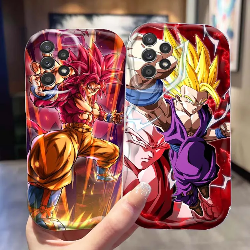 

Dragon Ball Cool Goku For Samsung A73 A72 A71 A56 A55 A54 A53 A52 A51 A32 A36 A26 A25 A13 A14 5G Wave Oil Phone Case