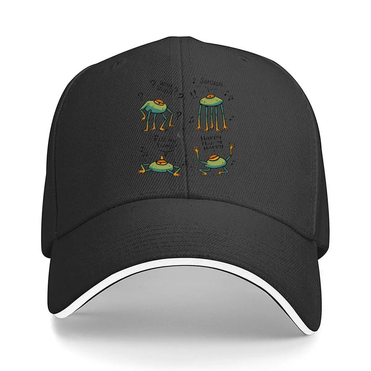 Funny Sarcasm Happy Happy Happy Fist My Bump Creature Sandwich Baseball Cap Outdoor Workouts Sun Hat