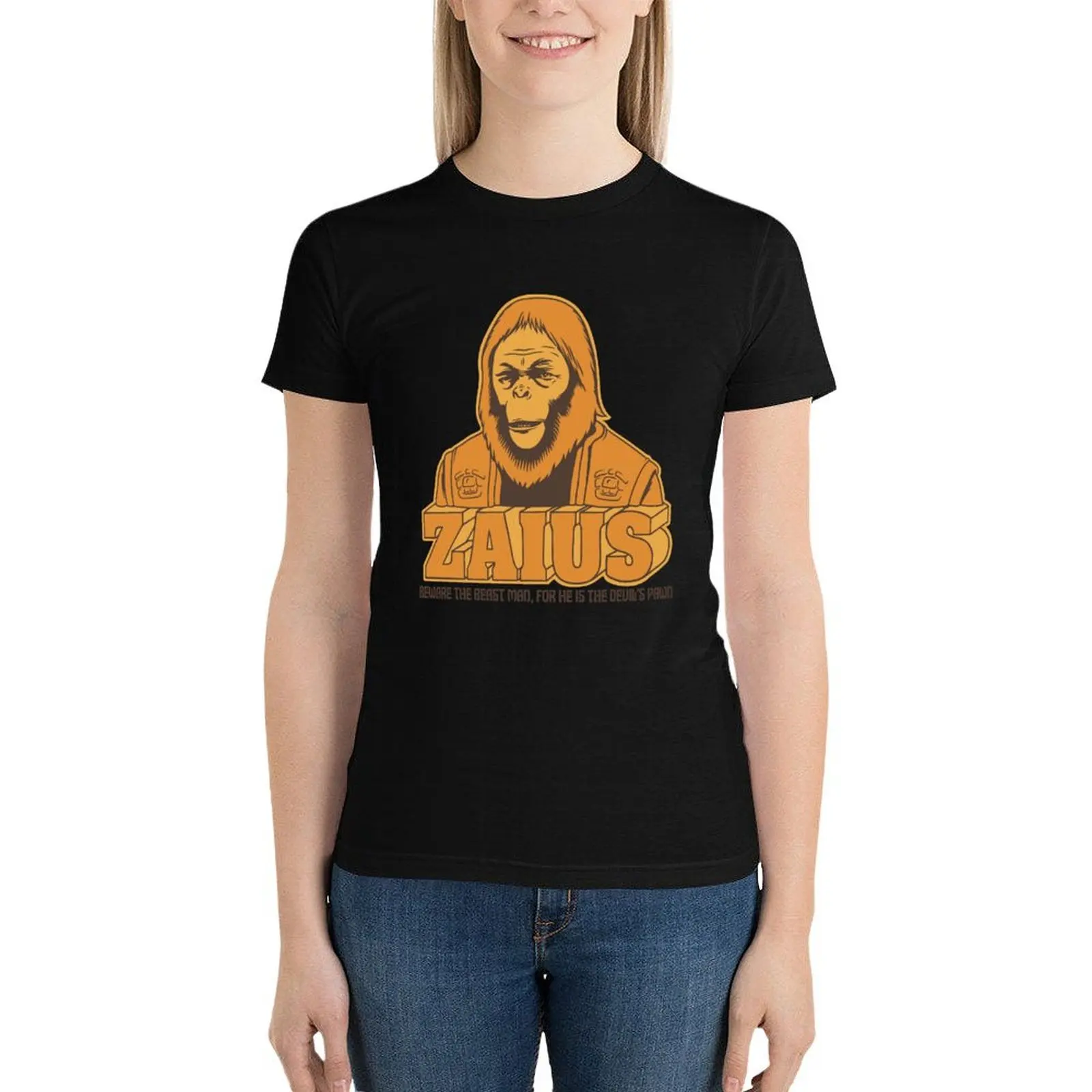 Protector of the Faithon the Planet of the Apes T-Shirt korean fashion Short sleeve tee tees Women clothes