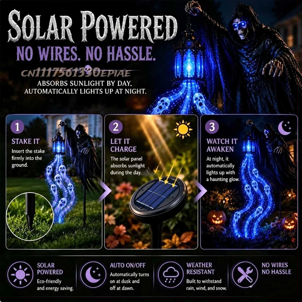 Size comparison — bigger than a typical garden light