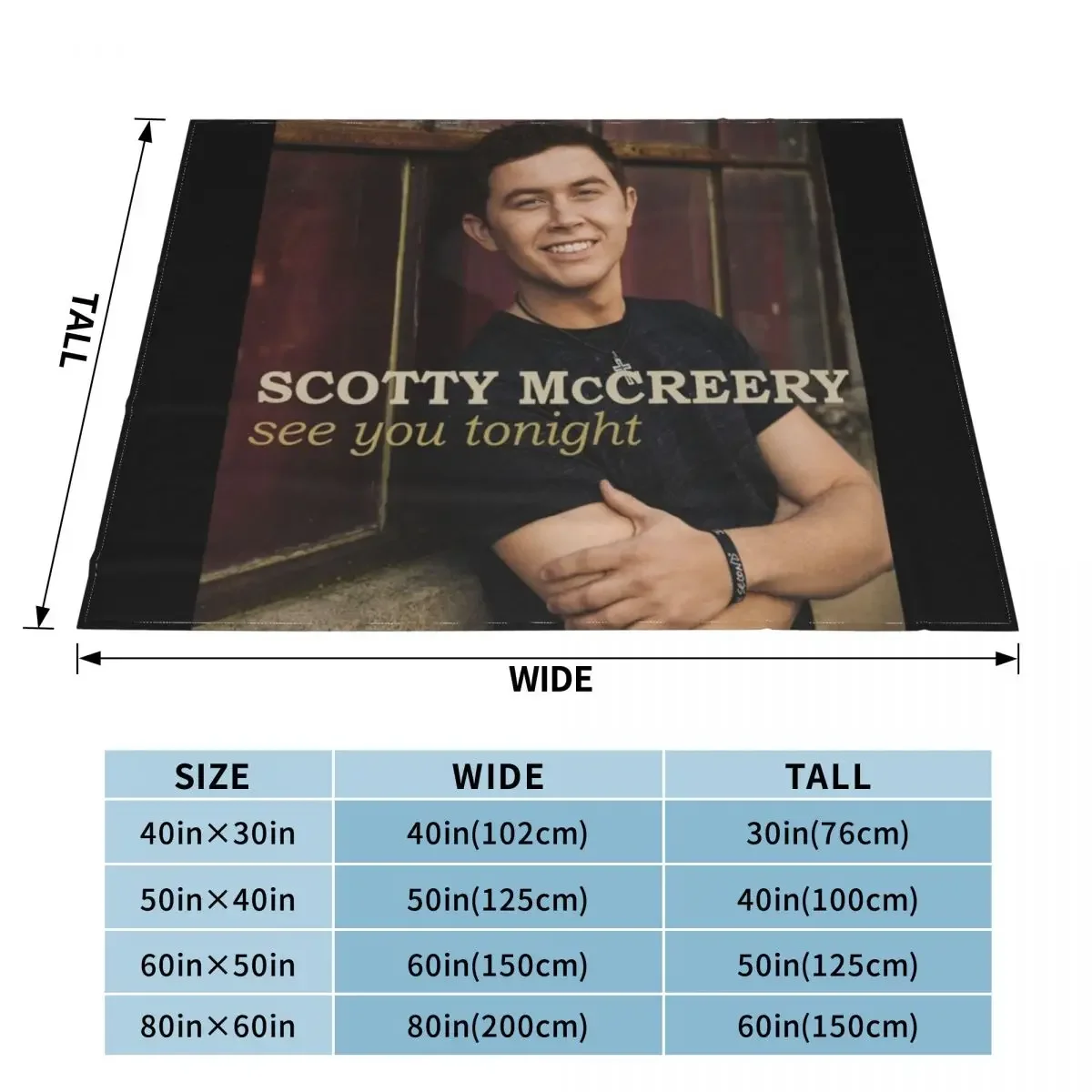 Scotty McCreery see you tonight deluxe version Throw Blanket Luxury Blankets For Sofas Blankets