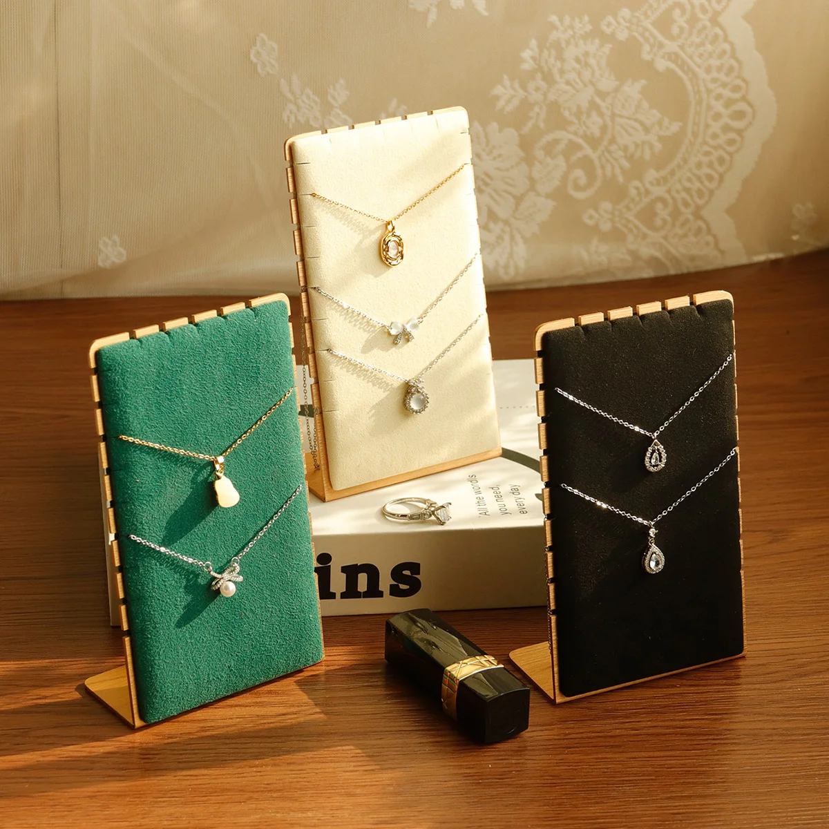 

Metal Necklace Jewelry Display Stand Pendant Necklace Organizer Storage Display Props Counter Display Jewelry Stand