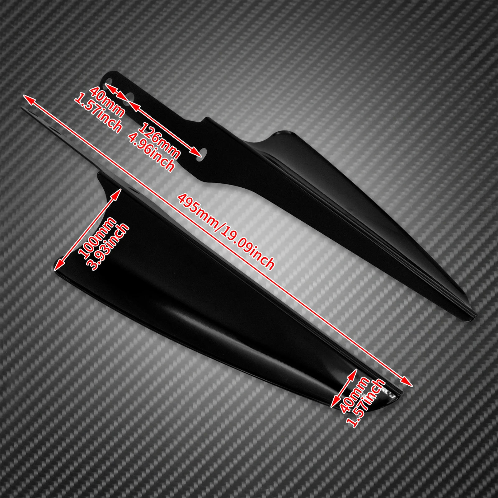 Motorcycle Black Fork Front Wind Baffle Windshield Deflector Trim For Harley Touring Electra Street Glide Road King FLHXS 95-22