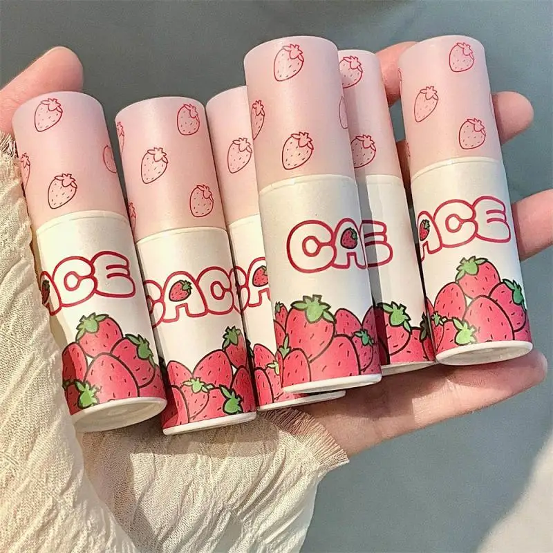 1/2PCS Lovely Strawberry Matte Liquid Lipstick Velvet Red Lip Gloss Long Lasting Non-stick Cup Lip Mud Tint Cream Makeup