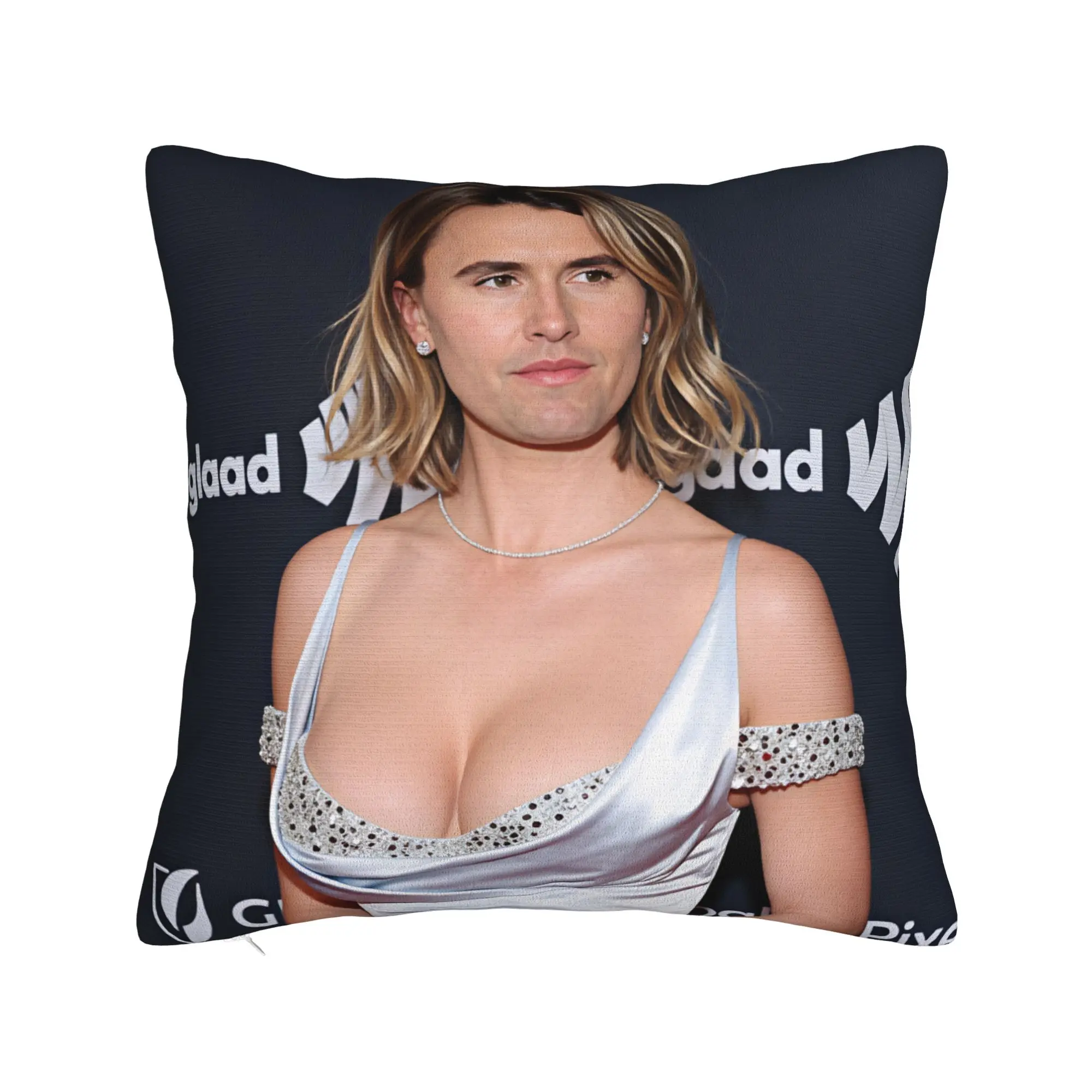 Charlie Kirk Glamour Portrait Meme Pillow Cover  Soft Cushion Cover Retro Trendy Pillow Case For Sofa Car Home Decor