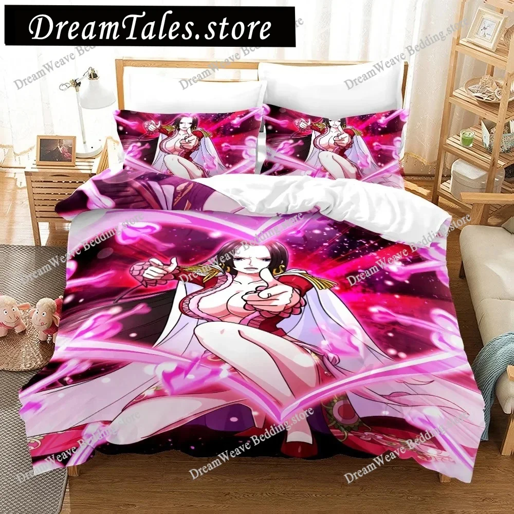 

Home Textile Cartoons Boa Hancock Cover Duvet Cover Pillow Case Boy Girl Polyester Bedding Set King Queen Twin Size Luxury Gift