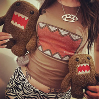 2025 summer new women Y2K Girl Retro Hot Fix Rhinestone Application Round Neck Top T-shirt Funny Vintage Tama Jun Top