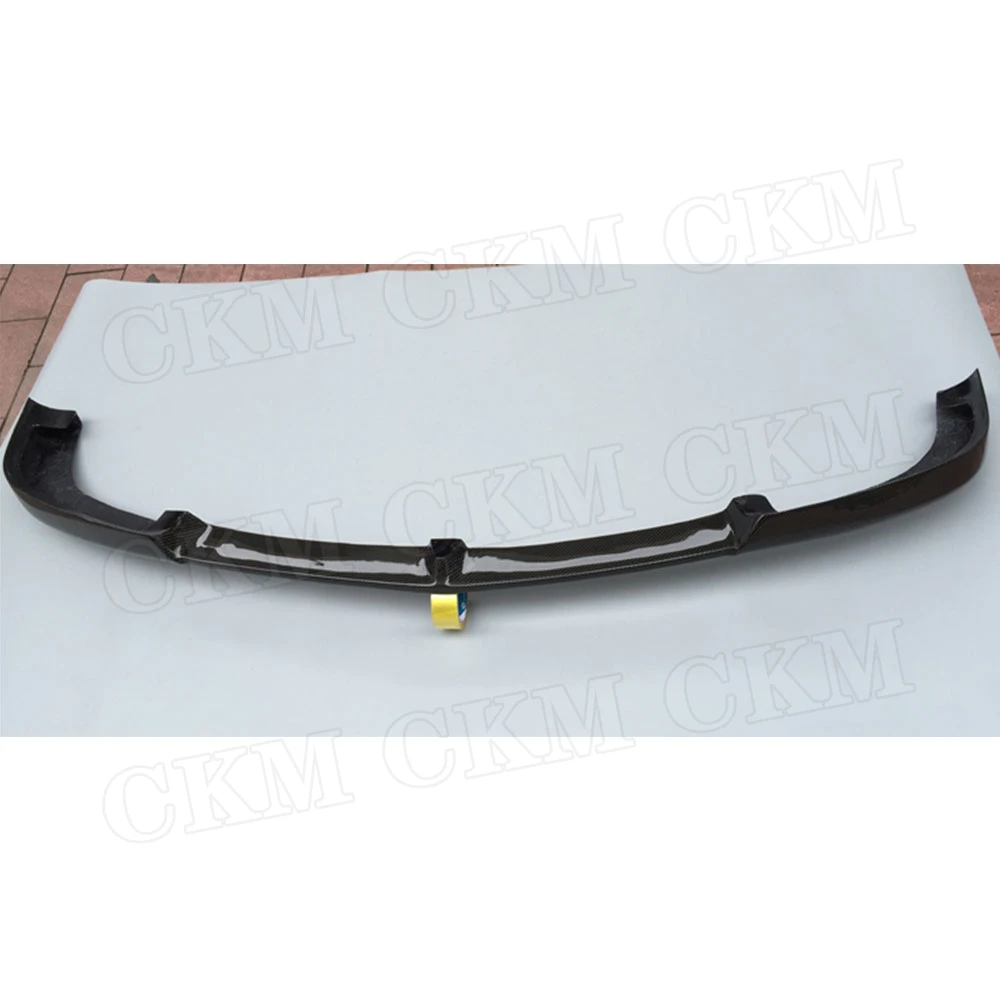 CKMUUER Carbon Fiber Head Chin Shovel Front Bumper Lip Spoiler For Benz E Class W212 E260 E300 E400 E63 AMG 2010-2013 FRP view 4