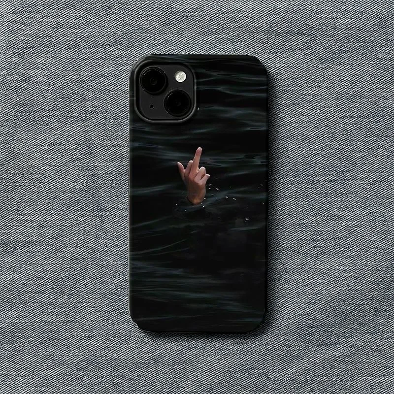 حافظة هاتف أنيقة ورائعة لافتة للنظر في الماء لهاتف آيفون 16 15 14 11 12 13 Pro Max Plus غطاء خلفي