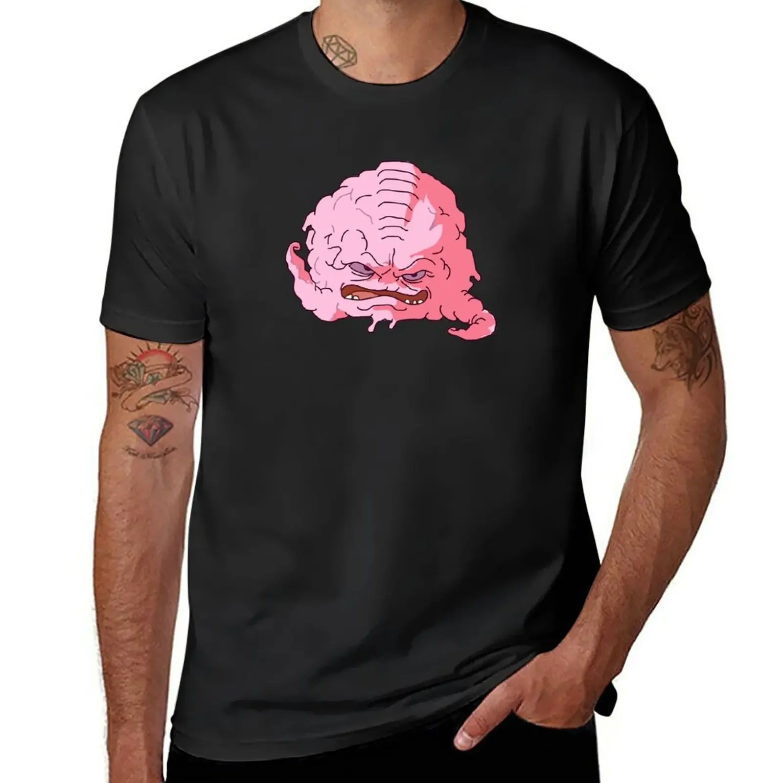 New Krang T-Shirt baggy shirts graphic tee shirt man clothes oversizeds black t-shirts for men